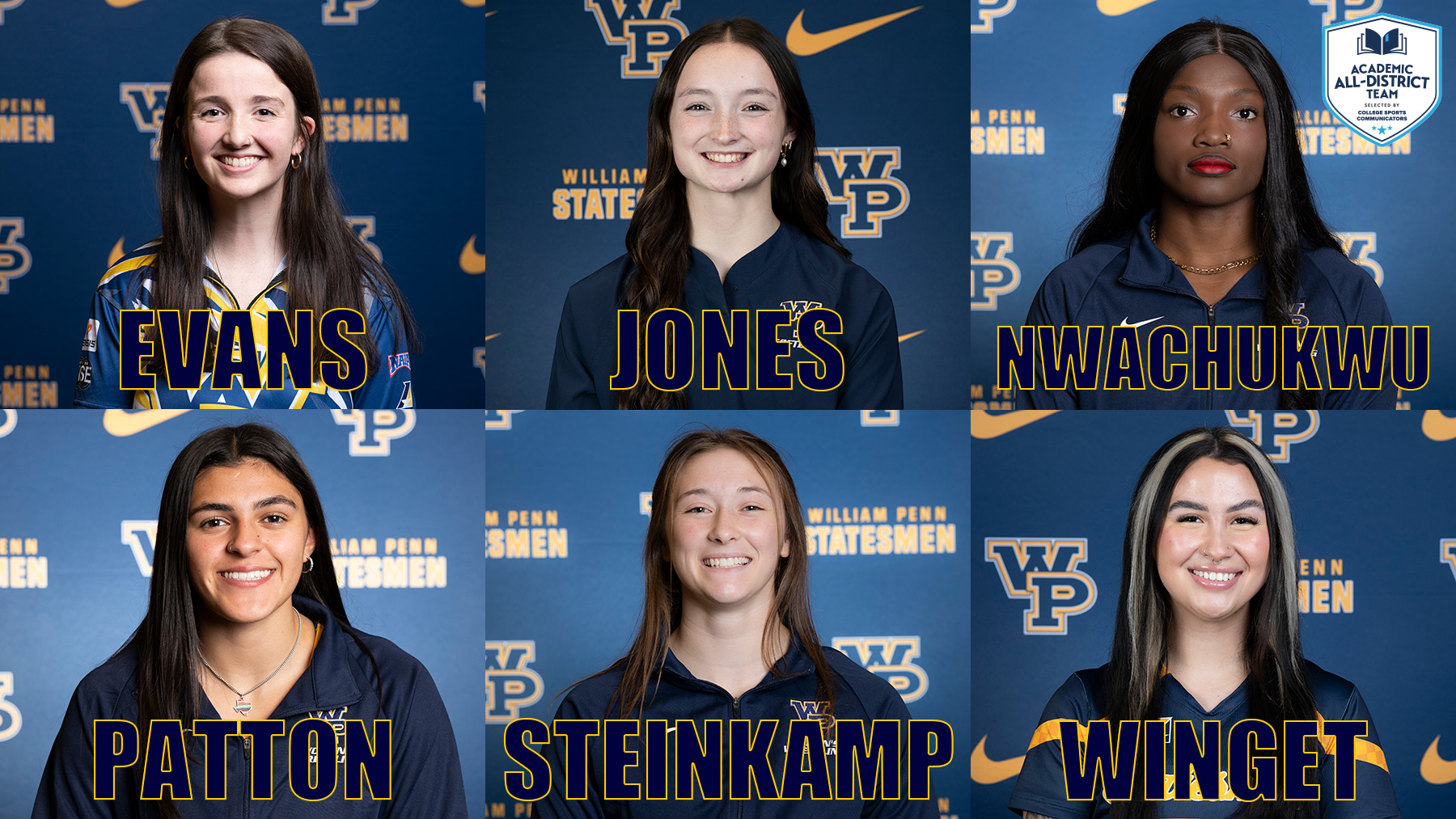 Six Women Honored by CSC as Academic All-District