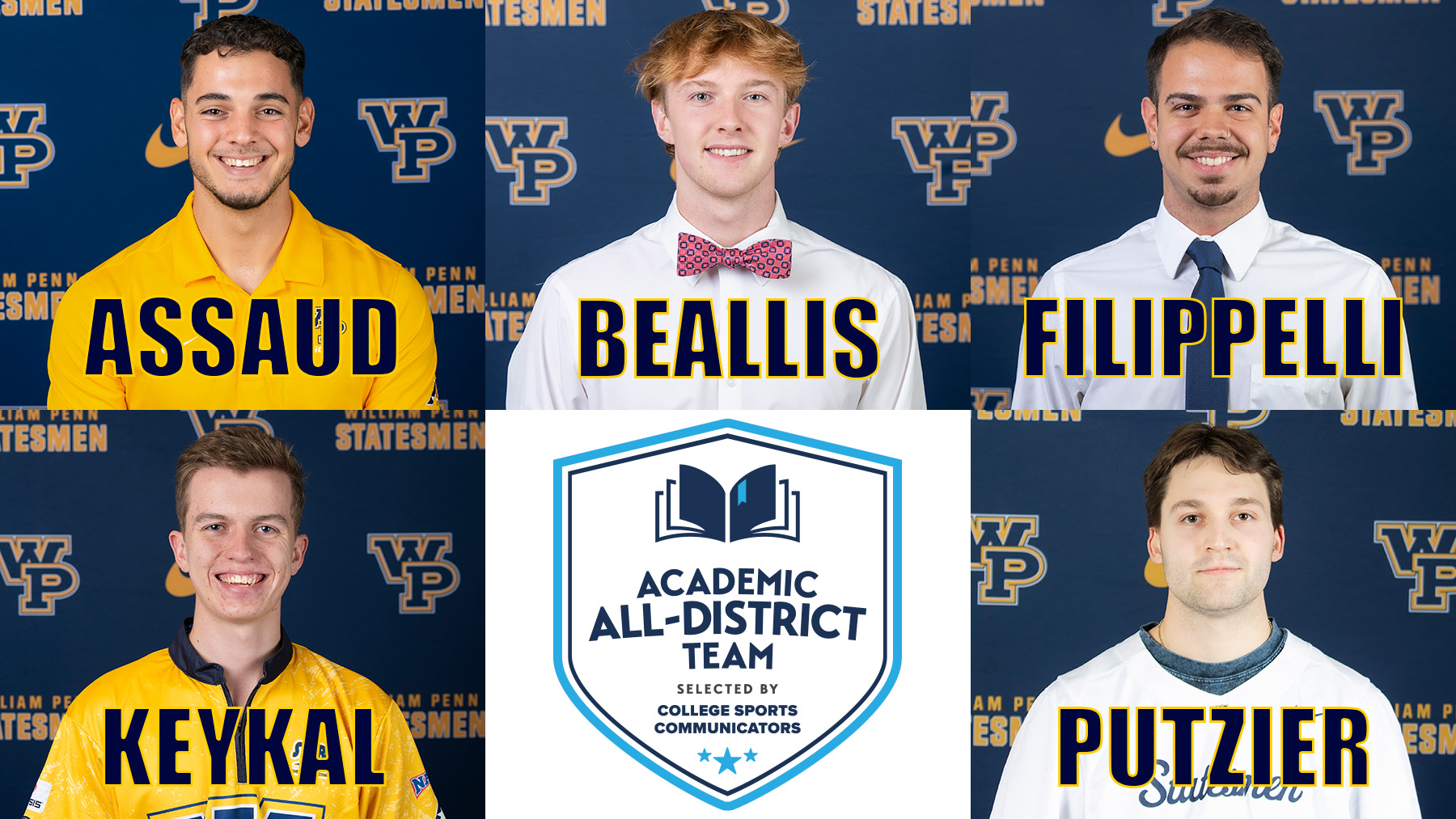 Quintet Earn CSC At-Large Academic All-District Recognition
