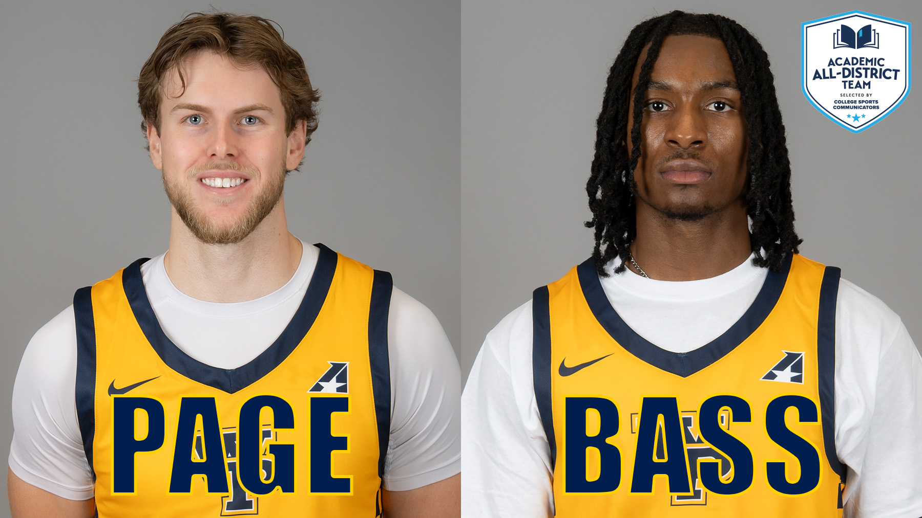 Page, Bass Receive Academic All-District Laurels from CSC