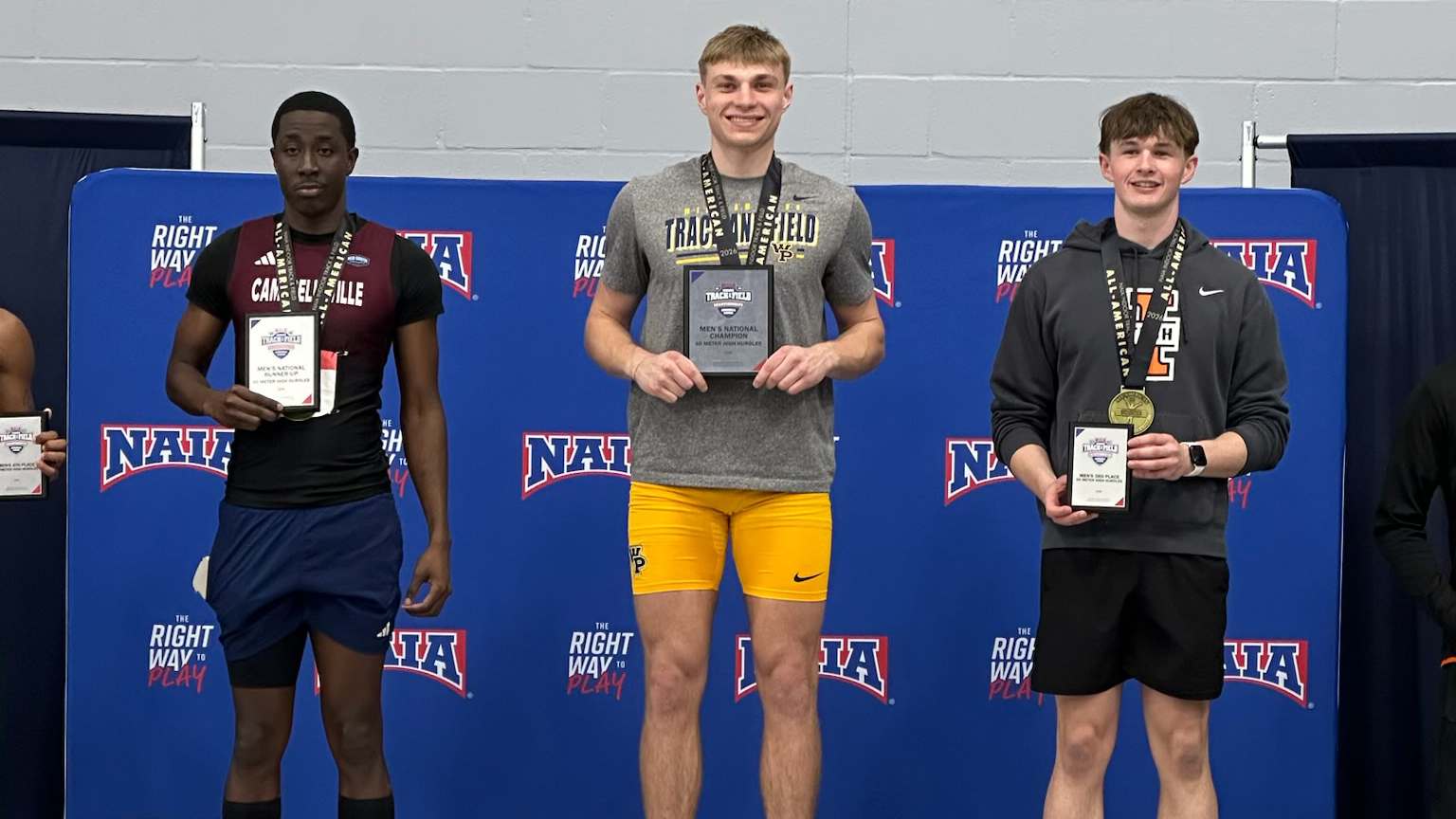 Higginbotham Claims NAIA National Title in 60-Meter Hurdles