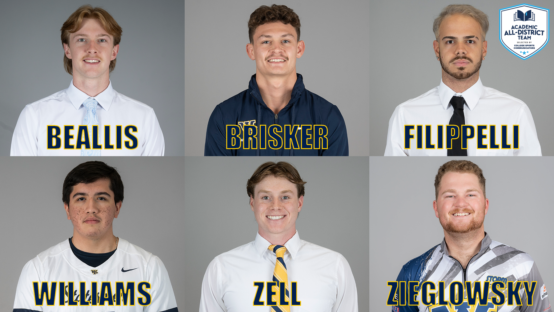 Six Garner Men&rsquo;s At-Large Academic All-District Honors