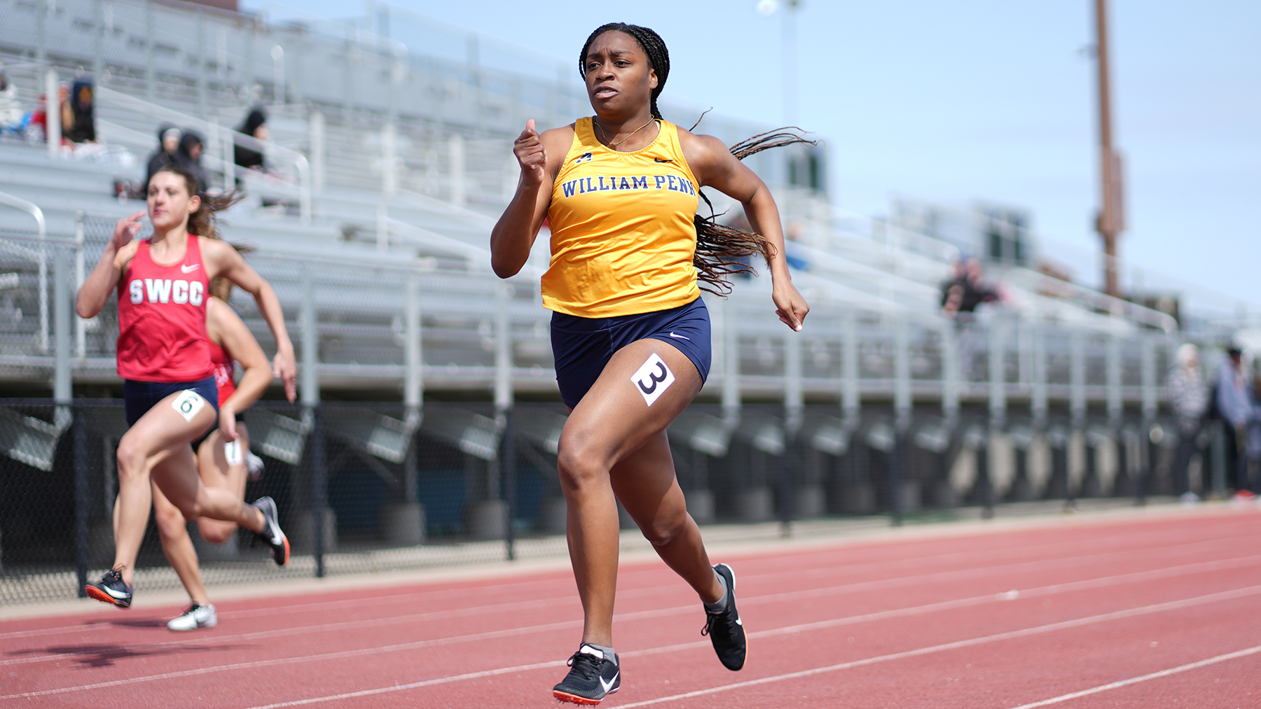 Tabitha Rogers placed second in the 200-meter dash