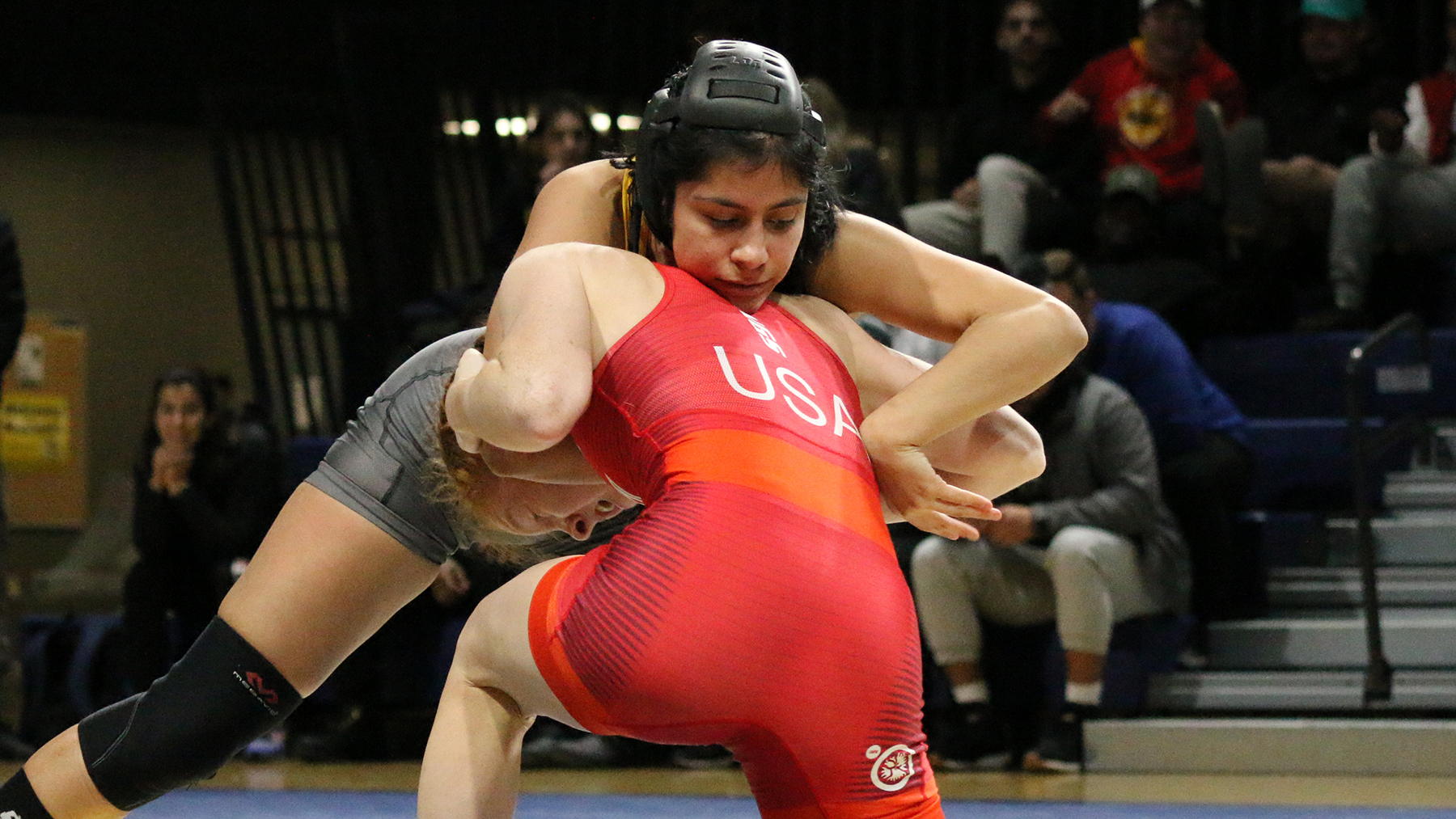Brittany Cotter won twice at the tournament (one fall)