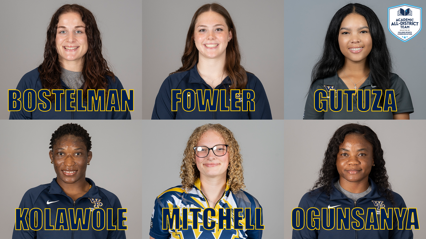 Six Collect Women&rsquo;s At-Large Academic All-District Awards